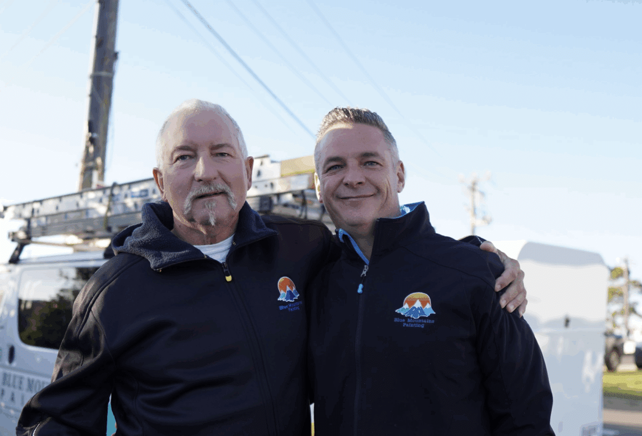 blue mountains painting 2